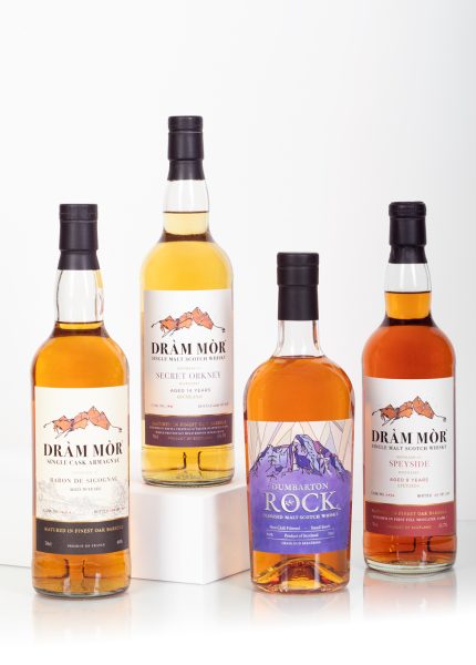 Dràm Mòr Single Cask Scotch Whisky en Dumbarton Rock Blended Malt